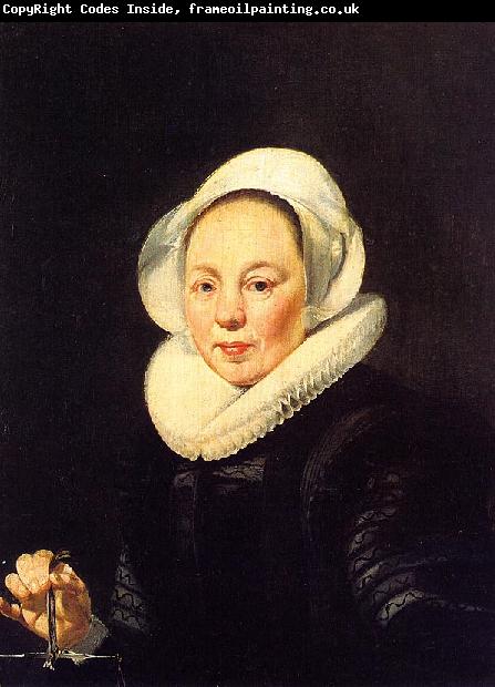 Thomas De Keyser Portrait of a Woman Holding a Balance